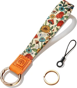 Wristlet Keychain Lanyard, Cute Wrist Lanyard for Keys, Key Chain Strap Keyring - Picture 1 of 12