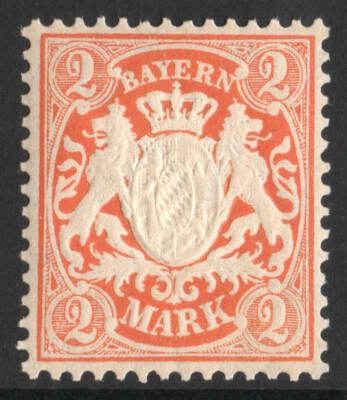 Germany Bavaria 1911 Mi 72 SC 74 SG 135 2Mk German States Coat of Arms MNH - Image 1 of 2