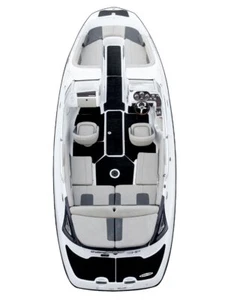 Hydro-Turf interior mats for 07-12 Sea Doo Challenger 230 BLACK CUT GROOVE SD18 - Foto 1 di 4