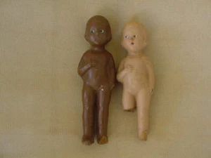 Bambole vintage nere americane e non composte (2 pezzi) - Foto 1 di 11