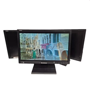 Lot of 5x Lenovo LT1953 19" inch 1440x900 LED Display Monitor Screens VGA DVI - Picture 1 of 1