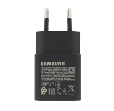 CARICA BATTERIA ULTRA VELOCE 15W ORIGINALE SAMSUNG USB TYPE C EP-T1510 FAST NERO - Immagine 1 di 4