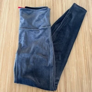 Leggings de terciopelo Spanx plateados cromados talla grande - Imagen 1 de 6