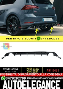 ✨DIFFUSORE POSTERIORE in look sportivo adatto per VW Golf 7 Facelift✨ - Afbeelding 1 van 9