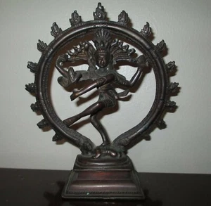 SHIVA Antique Bronze Nataraja Lord of the Dance - Picture 1 of 9
