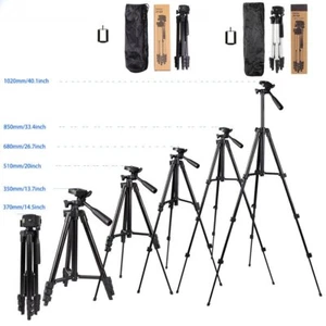 360° Camera Phone Tripod Stand Holder Mount + Bag For iPhone Samsung Camera - Picture 1 of 10