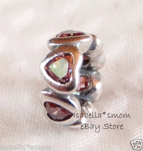 Spazio IN My Heart Originale Pandora Salmone/Rosa Cz/ Argento Love Distanziale/ - Foto 1 di 1