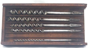 VTG The James Swan Tool Co5-piece In wooden box with a slide lid 2xtra - Picture 1 of 16