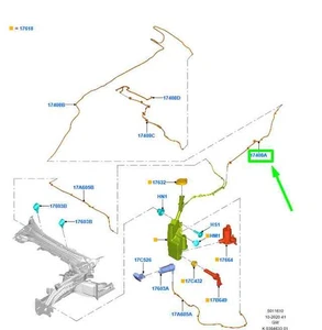 FORD Mustang Mach-E Scheibenwaschschlauch 2476237 NEU ORIGINAL - Picture 1 of 2