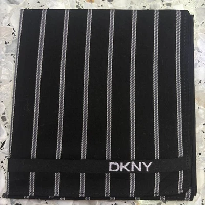 "PAÑUELO HOMBRE NEGRO RAYAS CLÁSICO DE COLECCIÓN ALGODÓN BOLSILLO ARTE CUADRADO 19"" #M334" Foto 1 de 3