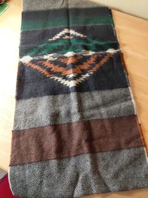 Bufanda "Vaquero" Vintage - Hecha en Francia - 100% pura lana nueva Foto 1 de 4