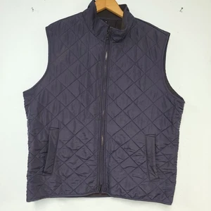 Hawke & Co Herren Weste Gr. L dunkelblau gesteppt gefüttert durchgehender Reißverschluss Taschen TOP - Bild 1 von 8
