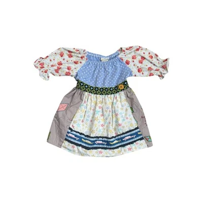 Matilda Jane Wonderful Parade Peasant Top Multicolor Floral Cottagecore Girls 6 - Image 1 of 4