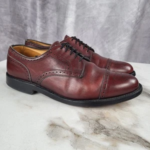 Allen Edmonds Lexington Cap Toe Derbys Men's Size 10.5 D Cognac - Picture 1 of 17