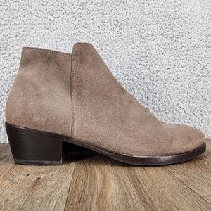 Thursday Boot Co. Wildleder-Stiefeletten Damengröße 8 taupe braun seitlicher Reißverschluss - Bild 1 von 12