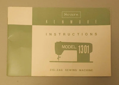 Máquina de coser vintage Sears Kenmore modelo 1301 manual de instrucciones Foto 1 de 4