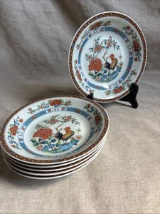 Limoges Haviland. 6 assiettes Creuses 18,9cm en porcelaine modèle Au Coq. - Picture 1 of 5