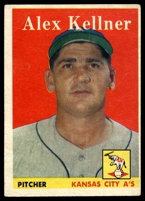1958 Topps Alex Kellner #3 Kansas City Athletics - Image 1 of 2
