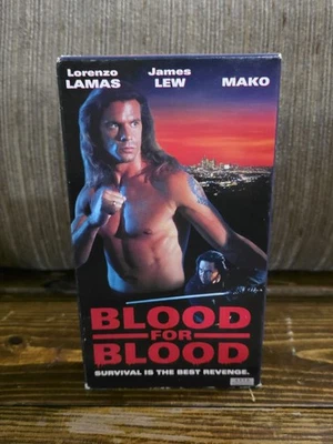 Blood for Blood VHS Tape, Lamas Karate Revenge Flick OOP HTF - Image 1 of 4