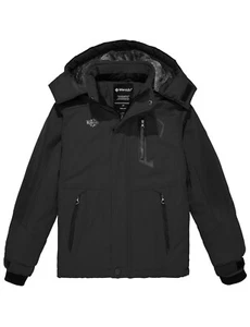 Chaqueta de Invierno Wantdo Niño Niño Vellón Chaqueta de Esquí Impermeable Snowboard con Capucha - Imagen 1 de 72