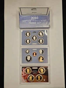 2010-S Proof Set US Mint Box & COA 14 Coins Clad Proof - Picture 1 of 1