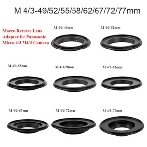 49/52/55/58/62/67/72/77mm Macro Lens Reverse Adapter Ring For Fujifilm FX Mount - Picture 1 of 48
