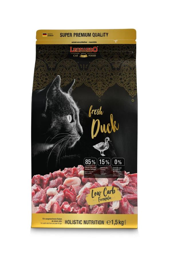 Leonardo Fresh Duck 1,5 kg - Trockenfutter / getreidefrei / hoher Fleischanteil - Bild 1 von 1