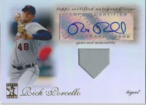 Rick Porcello 2009 Topps Tribute GU jersey autograph auto card TAR-RP1 /99 - Picture 1 of 2