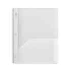 Staples 2 Pocket Plastic Folder Clear 970156