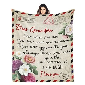 Gifts for Grandma Blanket Grandma Birthday Gifts from Grandkids Grandma Gifts... - Picture 1 of 8
