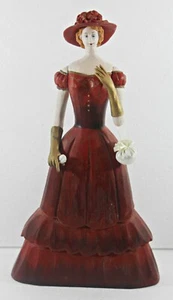 Modefigur Beauty Figura Decoración Muñeca de Moda Dama Roja Vestido Con Mano De - Imagen 1 de 5