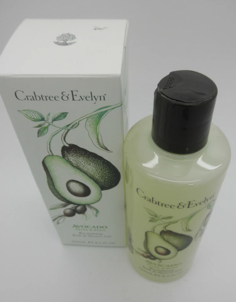 Gel revitalizante de baño y ducha Crabtree & Evelyn aguacate oliva y albahaca 8,5 fl oz Foto 1 de 1