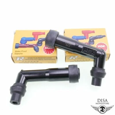 2x NGK XD05F 8072 Zündkerzenstecker gebogen entstört 102 für Motorrad Suzuki