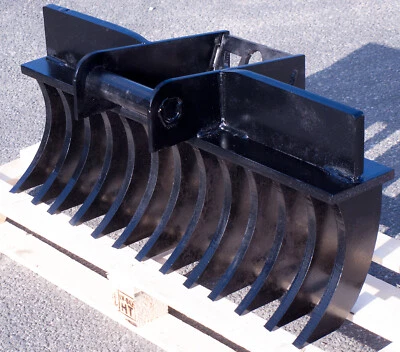 Roderechen 20mm Stahl, Wurzelrechen, Baggerharke  wählbar 60-210cm, 45cm Tiefe - Bild 1 von 3