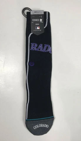 NEW Stance Colorado Rockies Socks Size Large Mens 9-13 Cover