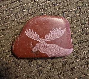 Sacred Catlinite Spirit Stone~Native American~Lakota~Moose~Totem~Fetish~Pocket - Picture 1 of 1