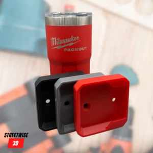 Square Round Mount Holder Frame for Milwaukee Packout Tumbler Cupholder Mug - Picture 1 of 20