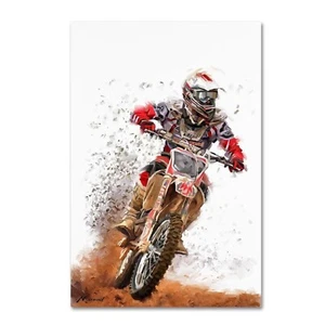 Motocross by The Macneil Studio, 16x24-Inch Canvas Wall Art 16 in x 24 in - Picture 1 of 4