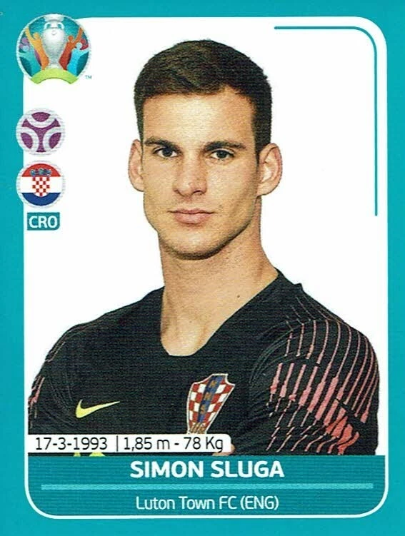 Panini Euro Euro Euro 2020 Preview Sticker Croatia CRO 9 Simon Sluga