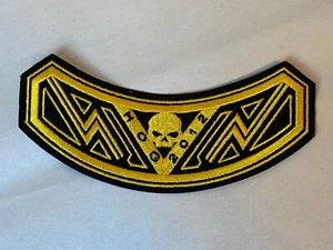 Harley Davidson 2012 parche grupo de propietarios cerdo cabeza de calavera oro geométrico oro regalo - Imagen 1 de 2