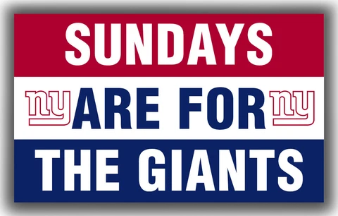 New York Giants Team Sundays Are For The GIANTS Flag 90x150cm 3x5ft Banner Cover