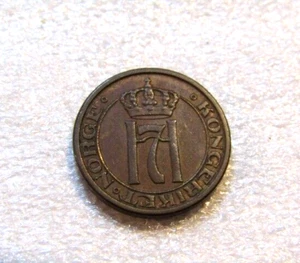 1952 Norway 1 Ore Coin - Picture 1 of 5