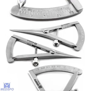 Castroviejo Caliper 0 to 20 & 0 To 40 mm Surgical Ophthalmology Instruments Kit - Picture 1 of 4