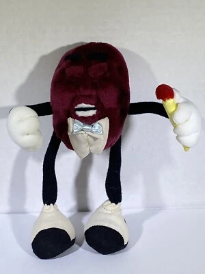 1987 California Raisin Applause 6.5" Poseable Bendable Plush  Microphone Singer  - Image 1 of 3