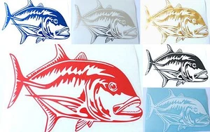 Hawaiian Ulua Fish Hawaii Vinyl Decal Car Window Sticker Choose 6 Colors 4 Sizes - Picture 1 of 12