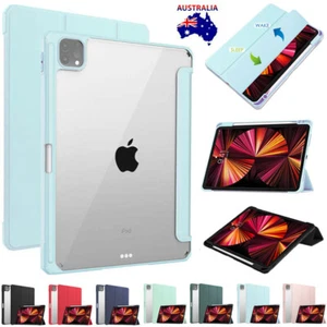Smart Case Cover With Pen Holder For iPad Pro 11" 12.9" 1st 2nd 3rd 4/5/6th Gen - Picture 1 of 71