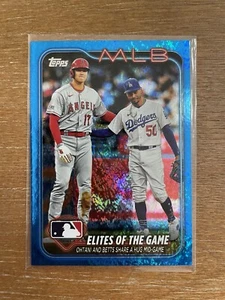 Lista de verificación Holofoil azul Topps serie 1 2024/999 Mookie Betts Shohei Ohtani #138 - Imagen 1 de 11