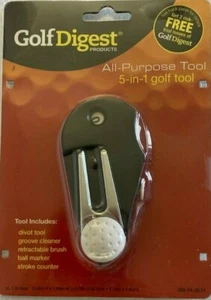 5-in-1 All Purpose Golf Divot Tool Golf Digest New - Picture 1 of 3