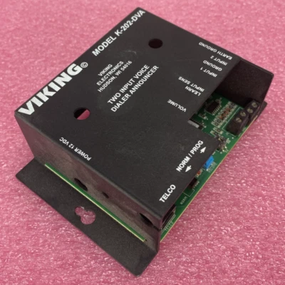 Anunciador marcador de voz de dos entradas Viking K-202-DVA sin probar Foto 1 de 4