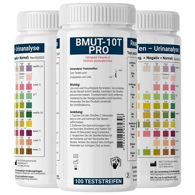  100x Urinstreifen mit 10 Indikatoren Gesundheitstest Urinanalysestreifen Ketose - Bild 1 von 4